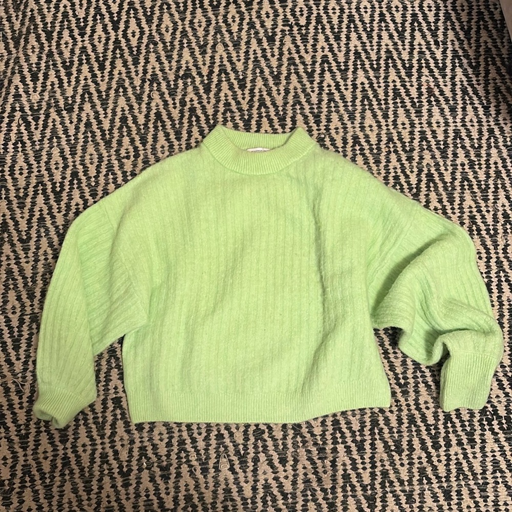 & Other Stories lime green sweater